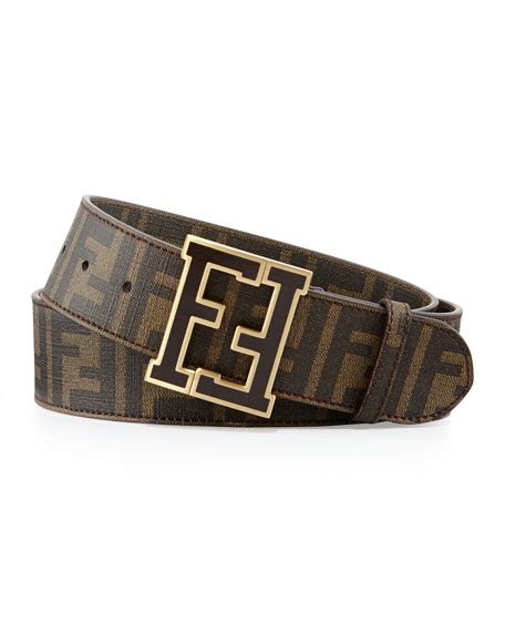 fendi brown zucca college belt|Fendi hats for women.